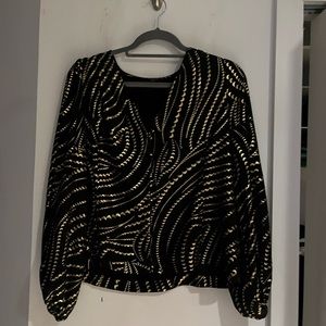 Cute festival hip golf shimmer top- be in your own indie music video or NYE